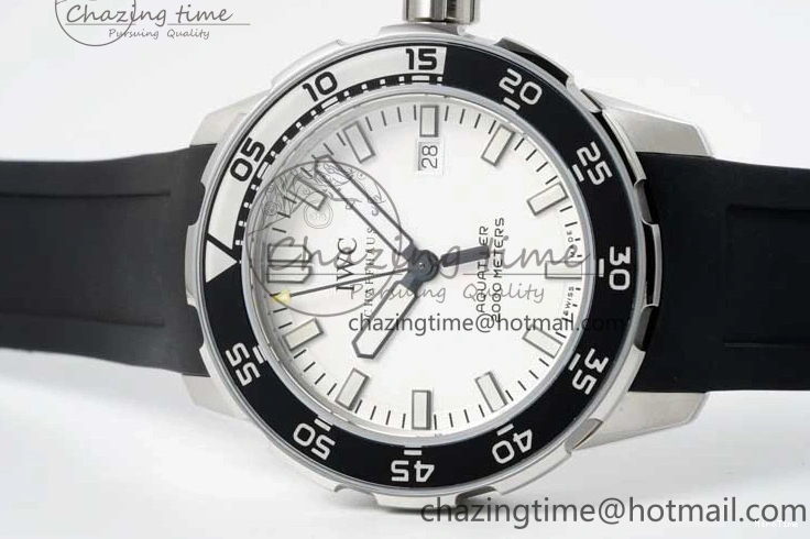MIROTIME 0108 Premium Aquatimer Automatic SS RSF 1:1 Best Edition White Black Dial on Black Rubber Strap A 7067